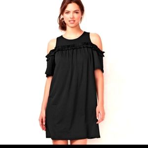 LC Lauren Conrad Cold Shoulder Ruffle Dress